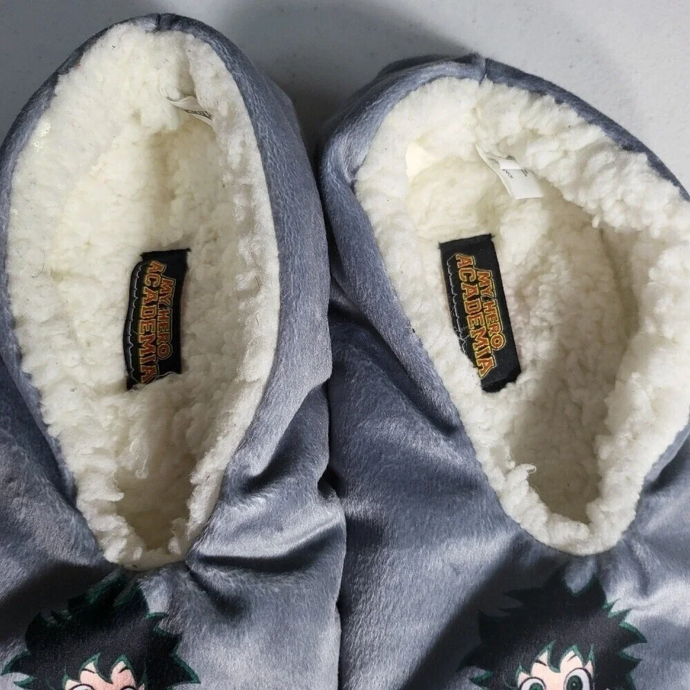 My Hero Academia One Size Piece Slippers - Gray